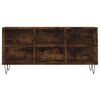 vidaXL TV Cabinet Smoked Oak 103.5x30x50 cm Engineered Wood