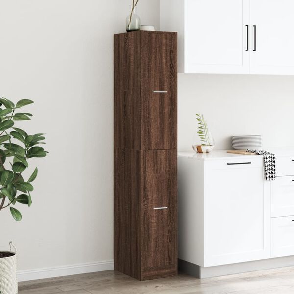 vidaXL Apothecary Cabinet&nbsp;Brown Oak 30x41x174.5 cm Engineered Wood