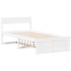 vidaXL Bed Frame without Mattress White 90x200 cm Solid Wood Pine