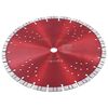 vidaXL Diamond Cutting Disc with Turbo and Holes Steel 300 mm