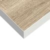 vidaXL Floating Wall Shelves 2 pcs Oak and White 50x23x3.8 cm MDF