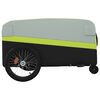 vidaXL Bike Trailer Black and Green 45 kg Iron