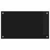 vidaXL Kitchen Backsplash Black 70 x 40 cm Tempered Glass