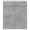 vidaXL Sideboard Concrete Grey 80x42.5x93 cm Engineered Wood