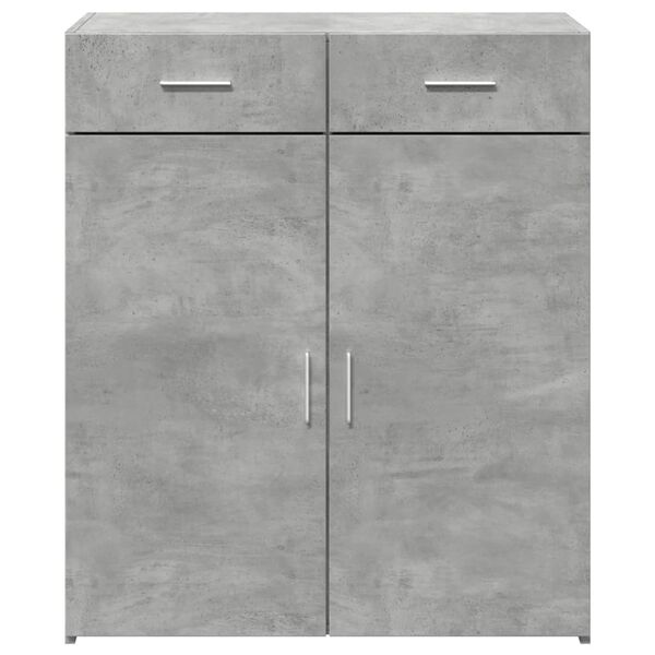 vidaXL Sideboard Concrete Grey 80x42.5x93 cm Engineered Wood