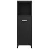 vidaXL Bathroom Cabinet Black 30x30x95 cm Engineered Wood