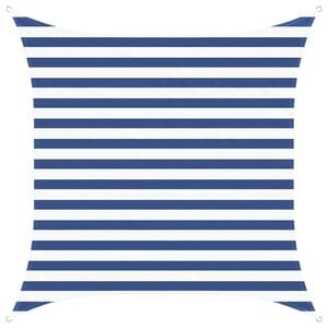 vidaXL Sun Shade Sail Blue and White 2 x 2 m 100% Polyester Oxford