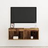 vidaXL TV Cabinet Set Old wood 80 x 30 x 30 cm Engineered Wood