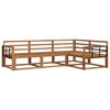 vidaXL Outdoor Sofa Set 4 pcs Natural Solid Acacia Wood