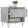 vidaXL Coffee Table Concrete Grey 50x46x50 cm Engineered Wood