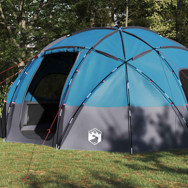 vidaXL Camping Tent with Roof Blue 475 x 475 x 235 cm Polyester