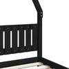 vidaXL Kids Bed Frame Black 90x190 cm Solid Wood Pine