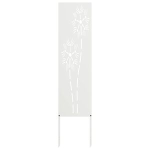 vidaXL Garden Privacy Screen White 32 x 140 cm Cold-rolled steel