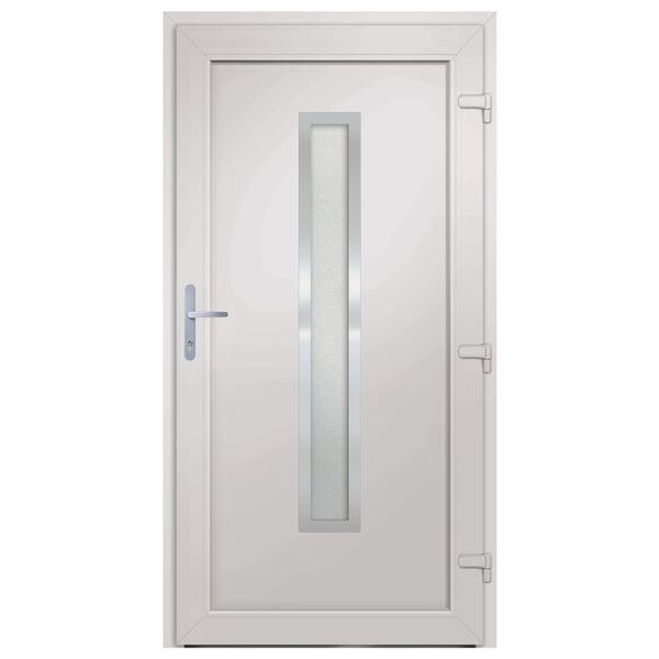 vidaXL Front Door White 88x200 cm PVC