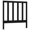 vidaXL Bed Headboard Black 81x4x100 cm Solid Wood Pine