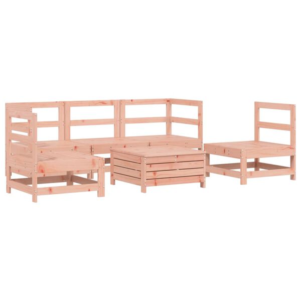 vidaXL 6 Piece Garden Sofa Set Solid Wood Douglas Fir