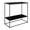 House Nordic Console Table with 2 Shelves Avery Black
