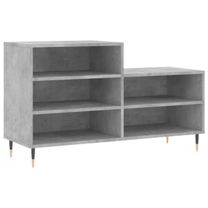 vidaXL Shoe Cabinet Concrete Grey 102x36x60 cm Engineered Wood