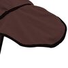vidaXL Horse Blanket Full Dark Brown Polyester