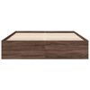 vidaXL Bed Frame without Mattress Brown Oak 150x200 cm King Size
