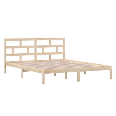 vidaXL Bed Frame 120x190 cm Small Double Solid Wood
