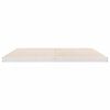 vidaXL Floor Bed Frame White 223.5 x 204 x 9 cm Solid Pine Wood