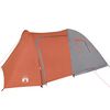 vidaXL Family Tent Dome 6-Person Orange Waterproof