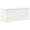 vidaXL Storage Cabinet White 90 x 40 x 40 cm Cold-Rolled Steel
