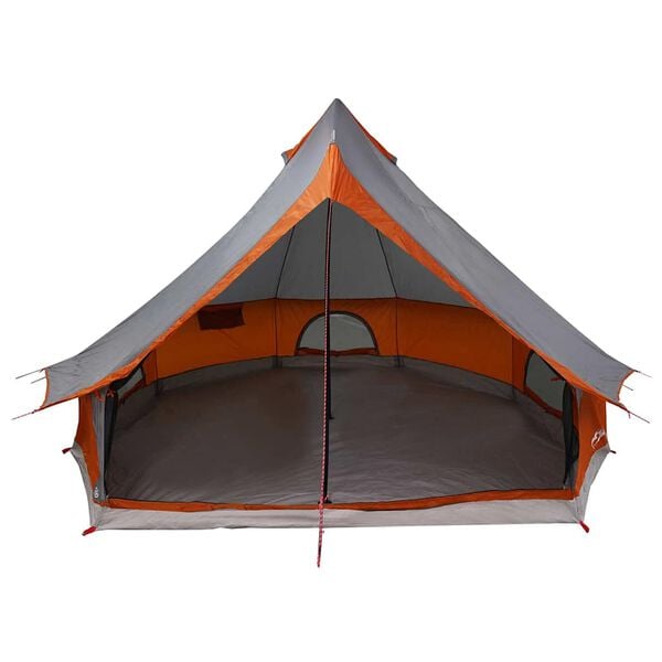 vidaXL Family Tipi Tent Folding Grey and Orange 400 x 346 x 250 cm