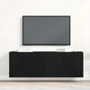 vidaXL TV Cabinets 2 pcs Black Oak 120x30x41 cm Engineered Wood