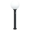 vidaXL Bollard Lights with Sensor 3 pcs 80 cm Black IP44