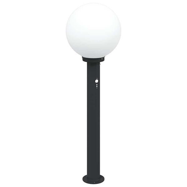 vidaXL Bollard Lights with Sensor 3 pcs 80 cm Black IP44