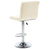 vidaXL Bar Stools 2 pcs Cream Faux Leather