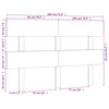vidaXL Bed Headboard White 184x3x81 cm Solid Wood Pine