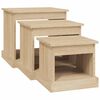 vidaXL Coffee Tables 3 pcs Sonoma Oak Engineered Wood