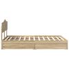 vidaXL Storage Bed with Drawer Sonoma Oak 120 x 190 cm Engineered Wood