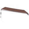 vidaXL Automatic Retractable Awning Brown 400x350 cm