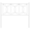 vidaXL Metal Headboard White 107 cm
