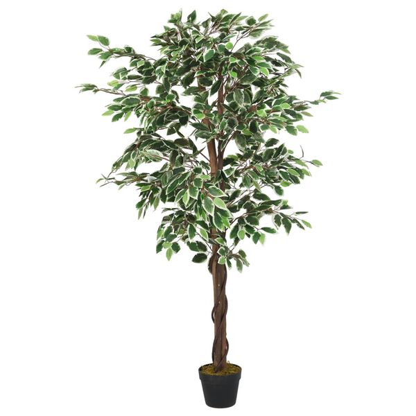 vidaXL Artificial Ficus Tree 1008 Leaves 180 cm Green
