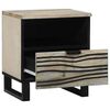 vidaXL Bedside Cabinet 2 pcs White and Black 40 x 33 x 46 cm