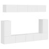 vidaXL TV Cabinet Set 5 pcs High Gloss White Engineered Wood