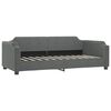 vidaXL Daybed with Trundle and Drawers Dark Grey 90x190 cm Fabric