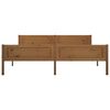 vidaXL Bed Frame without Mattress Solid Pinewood Honey Brown 180x200 cm Super King