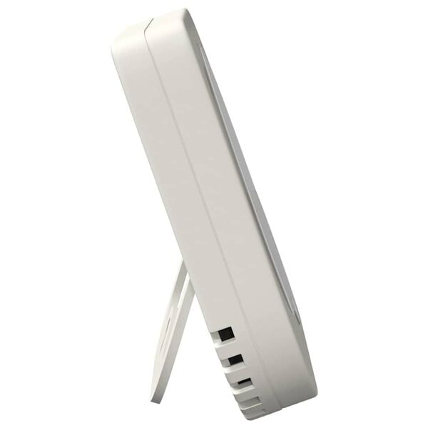 vidaXL Thermo Hygrometer White 7.5 x 7.5 x 1.2 cm ABS