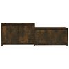 vidaXL TV Cabinet Smoked Oak 146.5x35x50 cm Engineered Wood