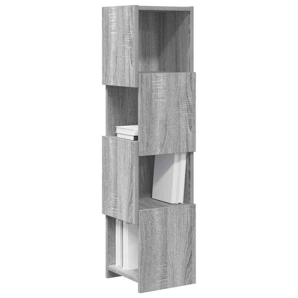 vidaXL Corner Cabinet Grey Sonoma 25.5x25x102cm Engineered Wood