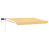 vidaXL Manual Retractable Awning with LEDs Sand