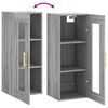 vidaXL Wall Mounted Cabinet Grey Sonoma 34.5x34x90 cm