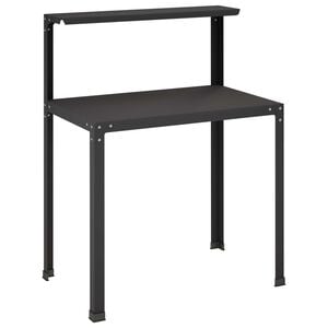 vidaXL Potting Table 100 x 50 x 104 cm Powder-Coated Steel Black