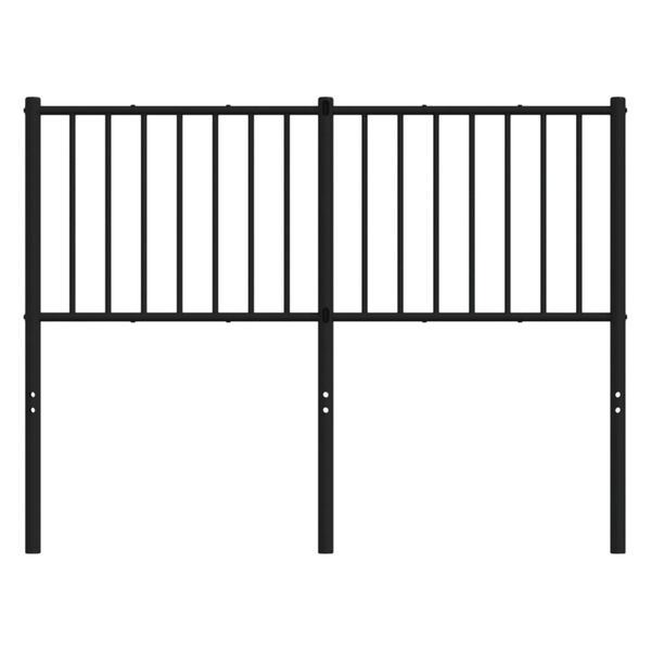 vidaXL Metal Replace Headboard Black 120 cm
